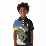 Afro Swaziland Somhlolo Day Kid Polo Shirt Nguni Shield African Pattern - African Pride
