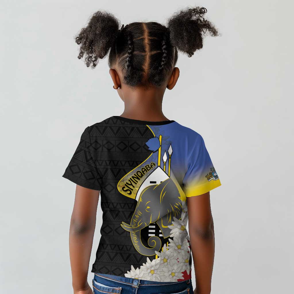 Afro Swaziland Somhlolo Day Kid T shirt Nguni Shield African Pattern - African Pride