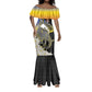 Afro Swaziland Somhlolo Day Mermaid Dress Nguni Shield African Pattern - African Pride