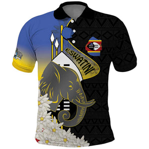 Afro Swaziland Somhlolo Day Polo Shirt Nguni Shield African Pattern - African Pride