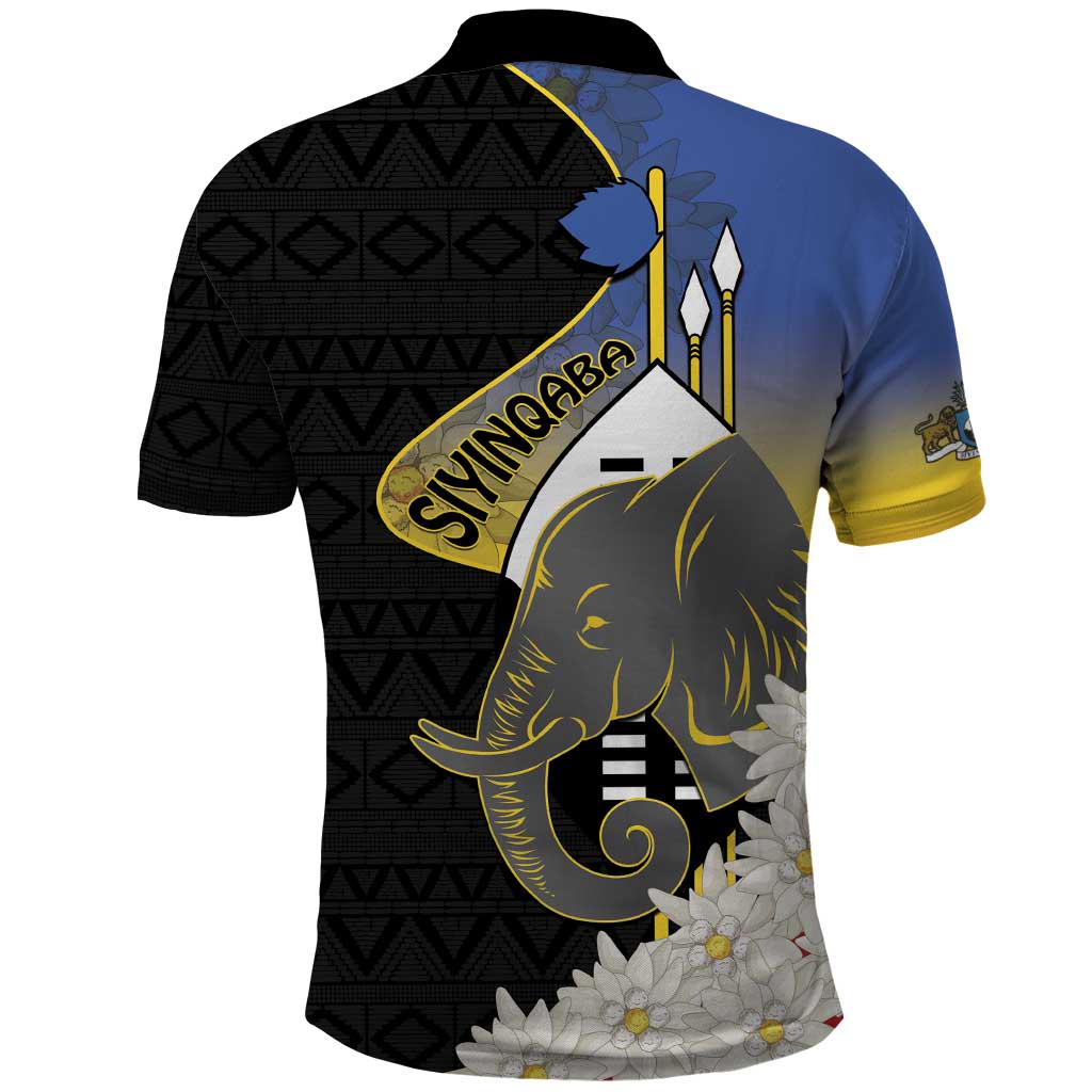 Afro Swaziland Somhlolo Day Polo Shirt Nguni Shield African Pattern - African Pride