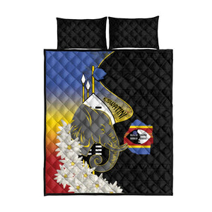 Afro Swaziland Somhlolo Day Quilt Bed Set Nguni Shield African Pattern - African Pride