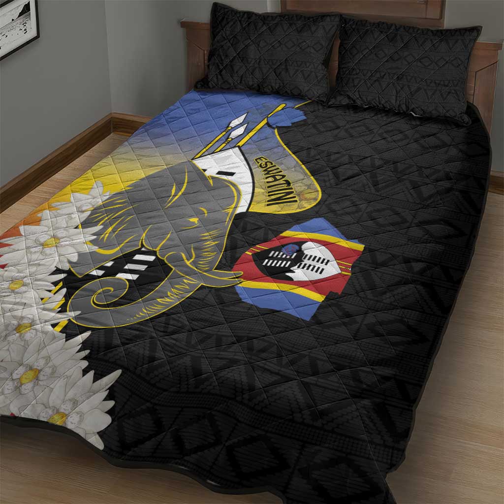 Afro Swaziland Somhlolo Day Quilt Bed Set Nguni Shield African Pattern - African Pride