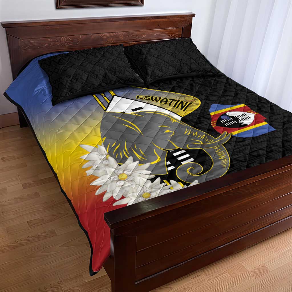 Afro Swaziland Somhlolo Day Quilt Bed Set Nguni Shield African Pattern - African Pride