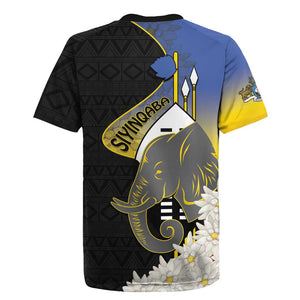 Afro Swaziland Somhlolo Day Rugby Jersey Nguni Shield African Pattern - African Pride