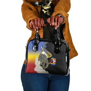 Afro Swaziland Somhlolo Day Shoulder Handbag Nguni Shield African Pattern - African Pride