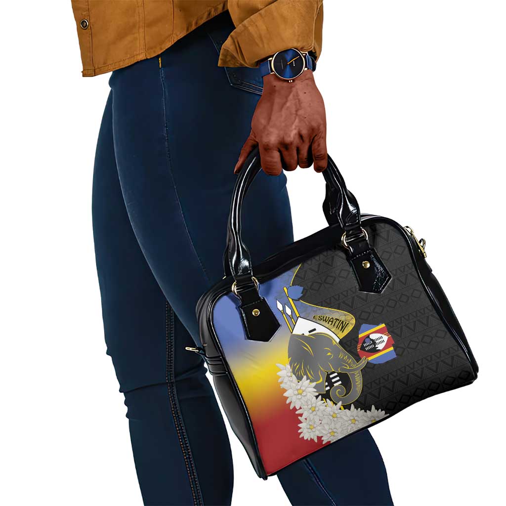 Afro Swaziland Somhlolo Day Shoulder Handbag Nguni Shield African Pattern - African Pride