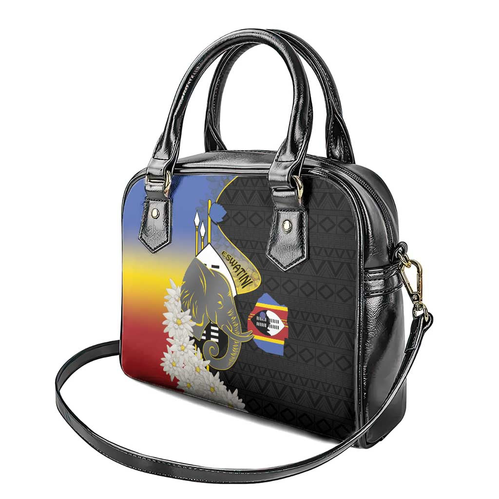 Afro Swaziland Somhlolo Day Shoulder Handbag Nguni Shield African Pattern - African Pride