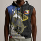 Afro Swaziland Somhlolo Day Sleeveless Zip Hoodie Nguni Shield African Pattern - African Pride