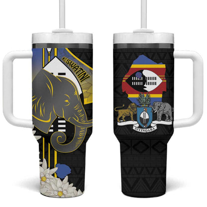 Afro Swaziland Somhlolo Day Tumbler With Handle Nguni Shield African Pattern - African Pride