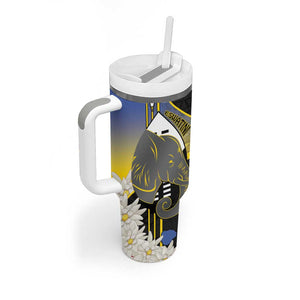Afro Swaziland Somhlolo Day Tumbler With Handle Nguni Shield African Pattern - African Pride