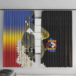 Afro Swaziland Somhlolo Day Window Curtain Nguni Shield African Pattern - African Pride