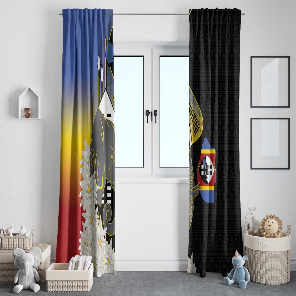Afro Swaziland Somhlolo Day Window Curtain Nguni Shield African Pattern - African Pride