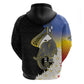 Afro Swaziland Somhlolo Day Zip Hoodie Nguni Shield African Pattern - African Pride