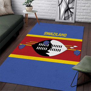 Afro Swaziland Area Rug Siyinqaba Eswatini Flag Style - African Pride