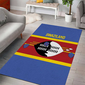 Afro Swaziland Area Rug Siyinqaba Eswatini Flag Style - African Pride