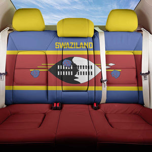 Afro Swaziland Back Car Seat Cover Siyinqaba Eswatini Flag Style - African Pride