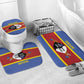 Swaziland Bathroom Set Siyinqaba Eswatini Flag Style
