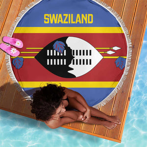 Afro Swaziland Beach Blanket Siyinqaba Eswatini Flag Style - African Pride