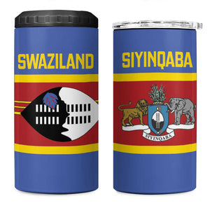 Afro Swaziland 4 in 1 Can Cooler Tumbler Siyinqaba Eswatini Flag Style - African Pride