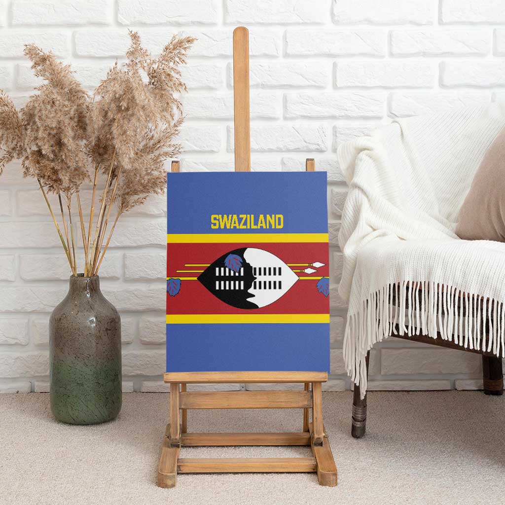 Afro Swaziland Canvas Wall Art Siyinqaba Eswatini Flag Style - African Pride