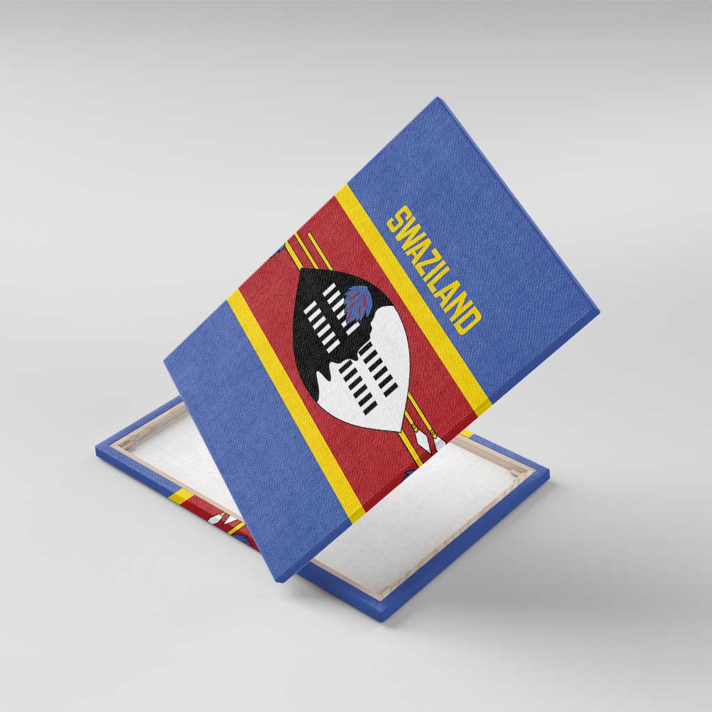 Afro Swaziland Canvas Wall Art Siyinqaba Eswatini Flag Style - African Pride