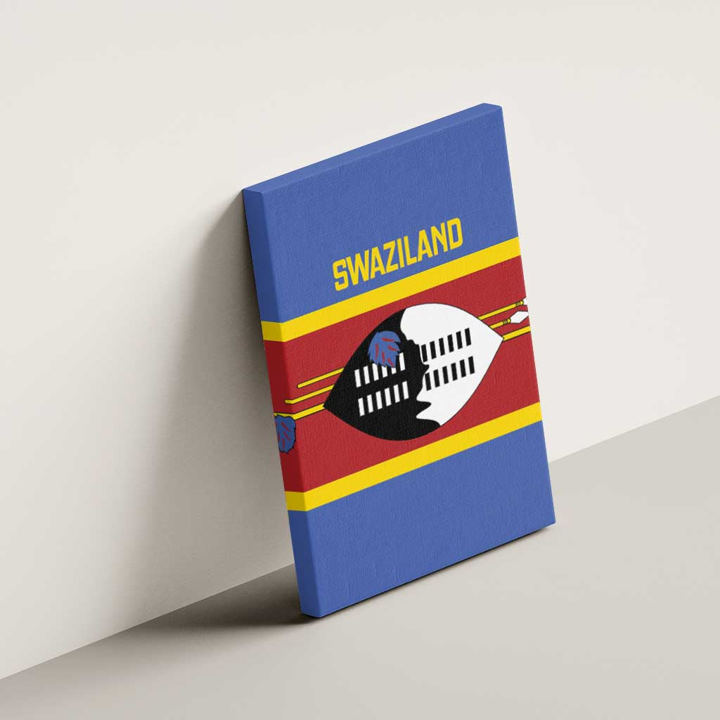 Afro Swaziland Canvas Wall Art Siyinqaba Eswatini Flag Style - African Pride