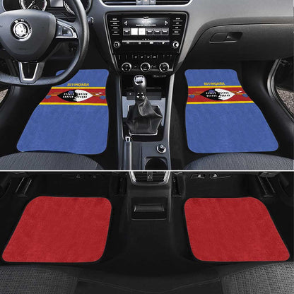 Afro Swaziland Car Mats Siyinqaba Eswatini Flag Style - African Pride