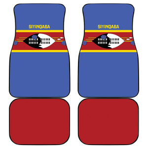 Afro Swaziland Car Mats Siyinqaba Eswatini Flag Style - African Pride