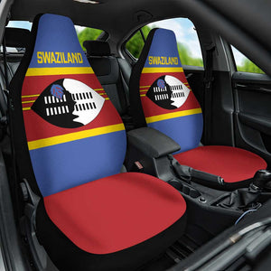 Afro Swaziland Car Seat Cover Siyinqaba Eswatini Flag Style - African Pride