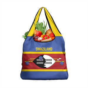 Afro Swaziland Grocery Bag Siyinqaba Eswatini Flag Style - African Pride