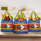 Afro Swaziland Grocery Bag Siyinqaba Eswatini Flag Style - African Pride