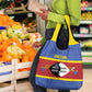 Afro Swaziland Grocery Bag Siyinqaba Eswatini Flag Style - African Pride