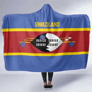 Afro Swaziland Hooded Blanket Siyinqaba Eswatini Flag Style - African Pride