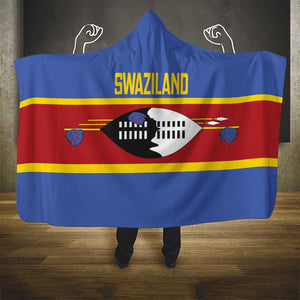 Afro Swaziland Hooded Blanket Siyinqaba Eswatini Flag Style - African Pride