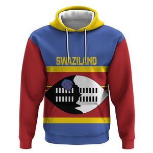Afro Swaziland Hoodie Siyinqaba Eswatini Flag Style - African Pride