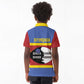 Afro Swaziland Kid Polo Shirt Siyinqaba Eswatini Flag Style - African Pride