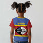 Afro Swaziland Kid T shirt Siyinqaba Eswatini Flag Style - African Pride