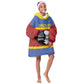 Afro Swaziland Kid Wearable Blanket Hoodie Siyinqaba Eswatini Flag Style - African Pride