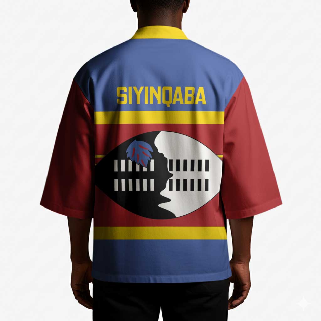 Swaziland Kimono Siyinqaba Eswatini Flag Style