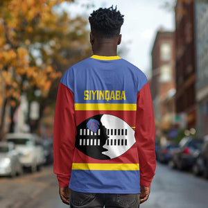 Afro Swaziland Long Sleeve Shirt Siyinqaba Eswatini Flag Style - African Pride