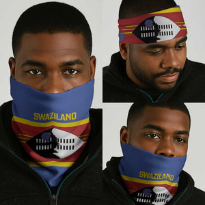 Afro Swaziland Neck Gaiter Siyinqaba Eswatini Flag Style - African Pride