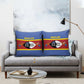 Swaziland Pillow Cover Siyinqaba Eswatini Flag Style