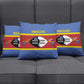Swaziland Pillow Cover Siyinqaba Eswatini Flag Style
