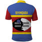 Afro Swaziland Polo Shirt Siyinqaba Eswatini Flag Style - African Pride