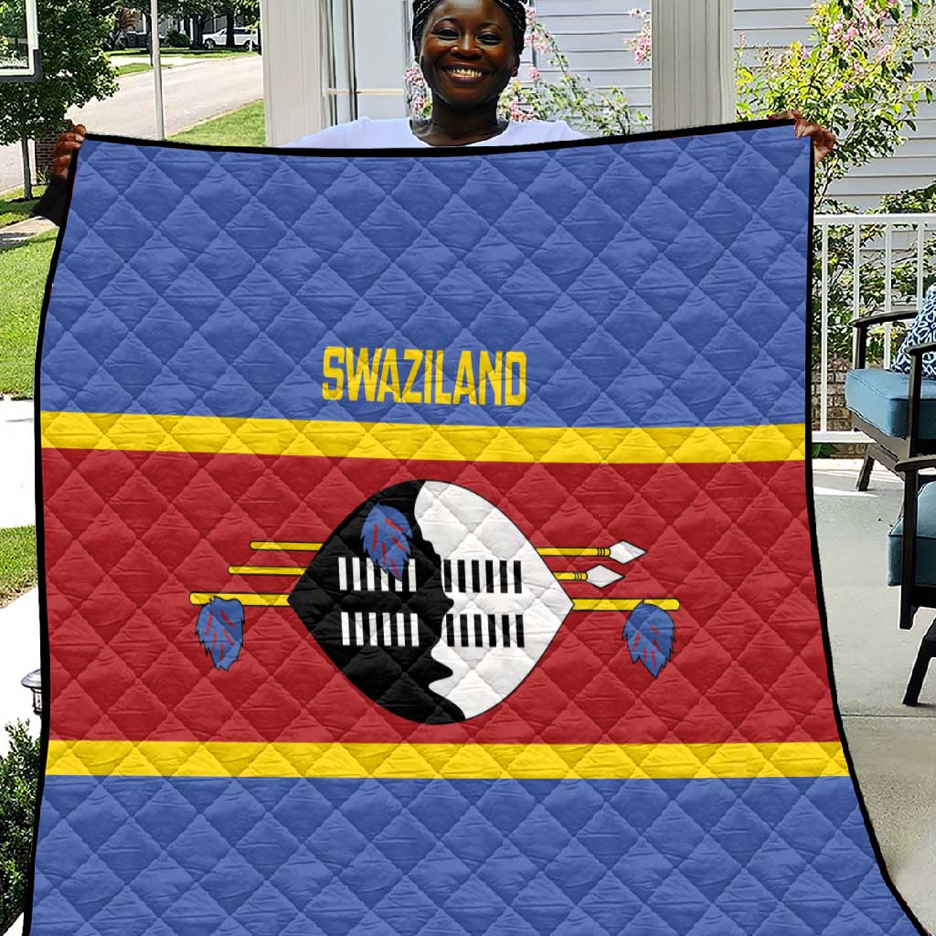 Afro Swaziland Quilt Siyinqaba Eswatini Flag Style - African Pride