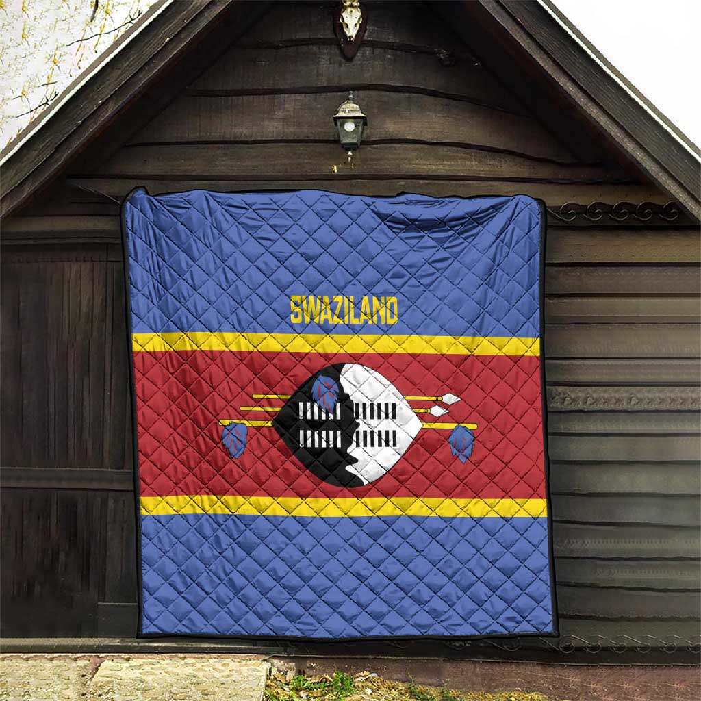 Afro Swaziland Quilt Siyinqaba Eswatini Flag Style - African Pride