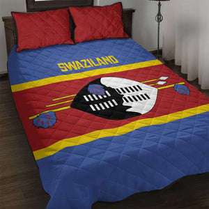 Afro Swaziland Quilt Bed Set Siyinqaba Eswatini Flag Style - African Pride