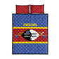 Afro Swaziland Quilt Bed Set Siyinqaba Eswatini Flag Style - African Pride
