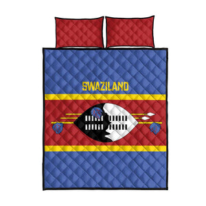 Afro Swaziland Quilt Bed Set Siyinqaba Eswatini Flag Style - African Pride